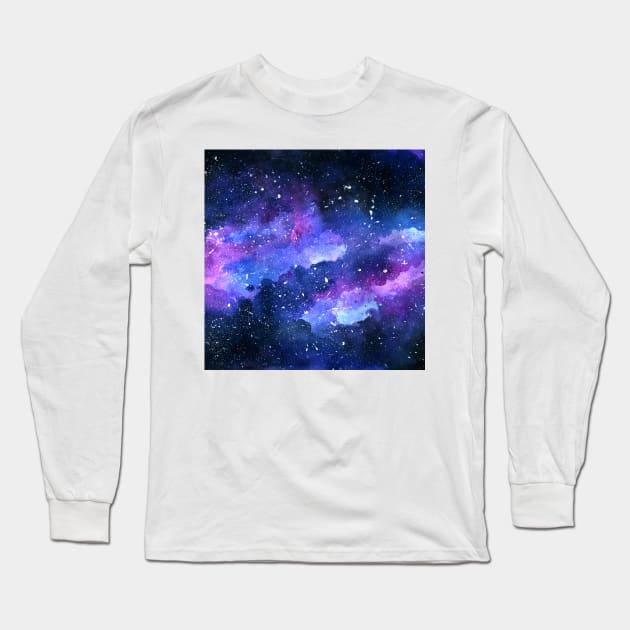 Galaxy Long Sleeve T-Shirt by KathrinLegg